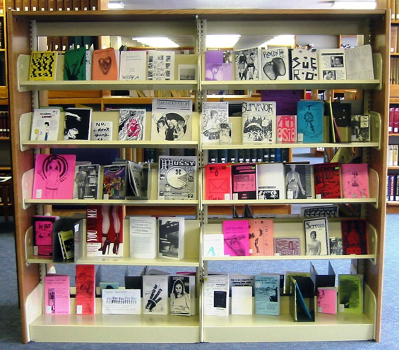 BarnardZinesHEad Photo by Jenna Freedman, Barnard College Zine Library.