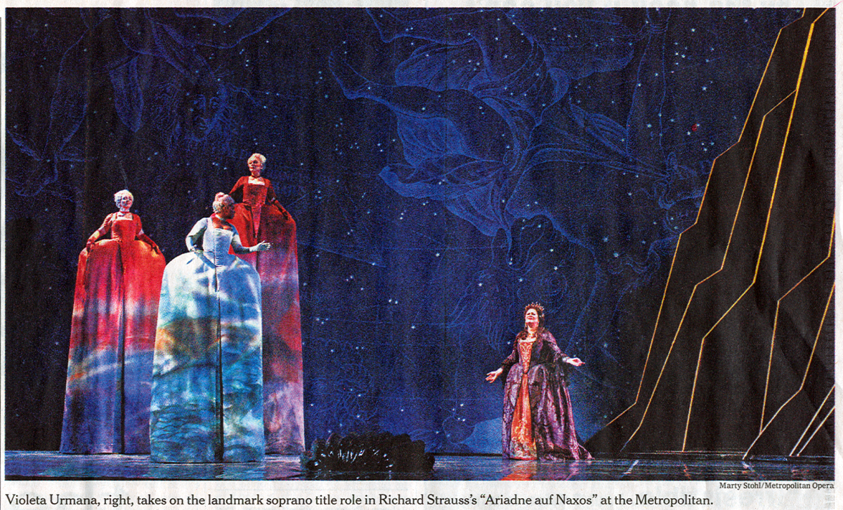 beautiful stage and lighting @ the Metropolitan Opera.
